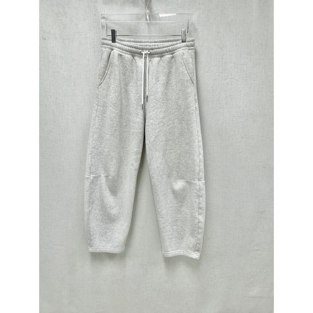 Abercrombie & Fitch Sunday Barrel Sweatpants Women Medium Heather Gray Wide Leg - Picture 2 of 13